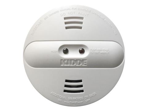 Kidde smoke alarm with test button and indicator lights