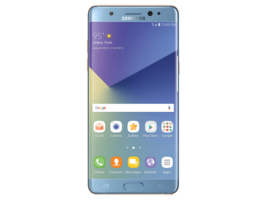 Samsung Galaxy Note smartphone in blue color