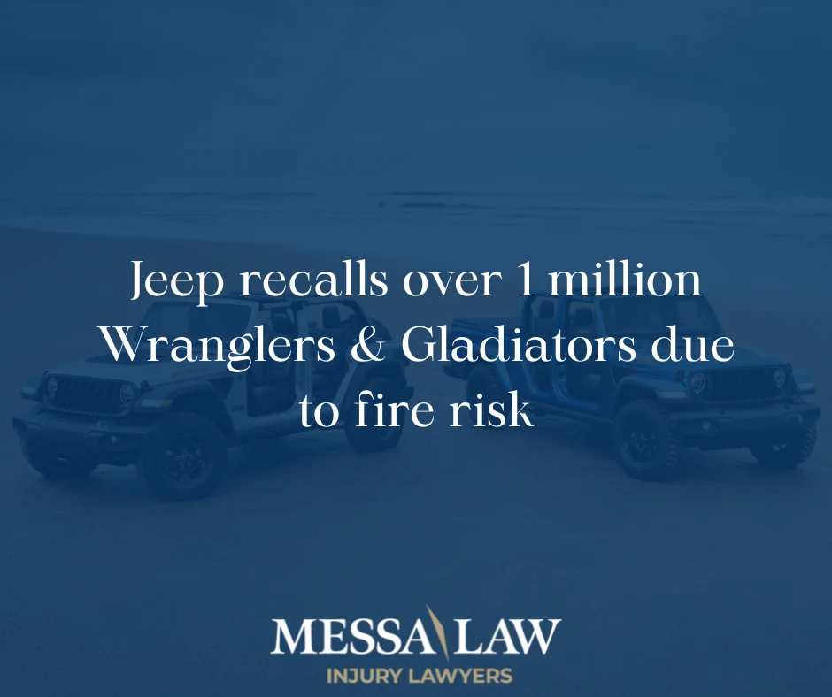 Jeep recalls over 1 million Wranglers & Gladiators due to fire risk