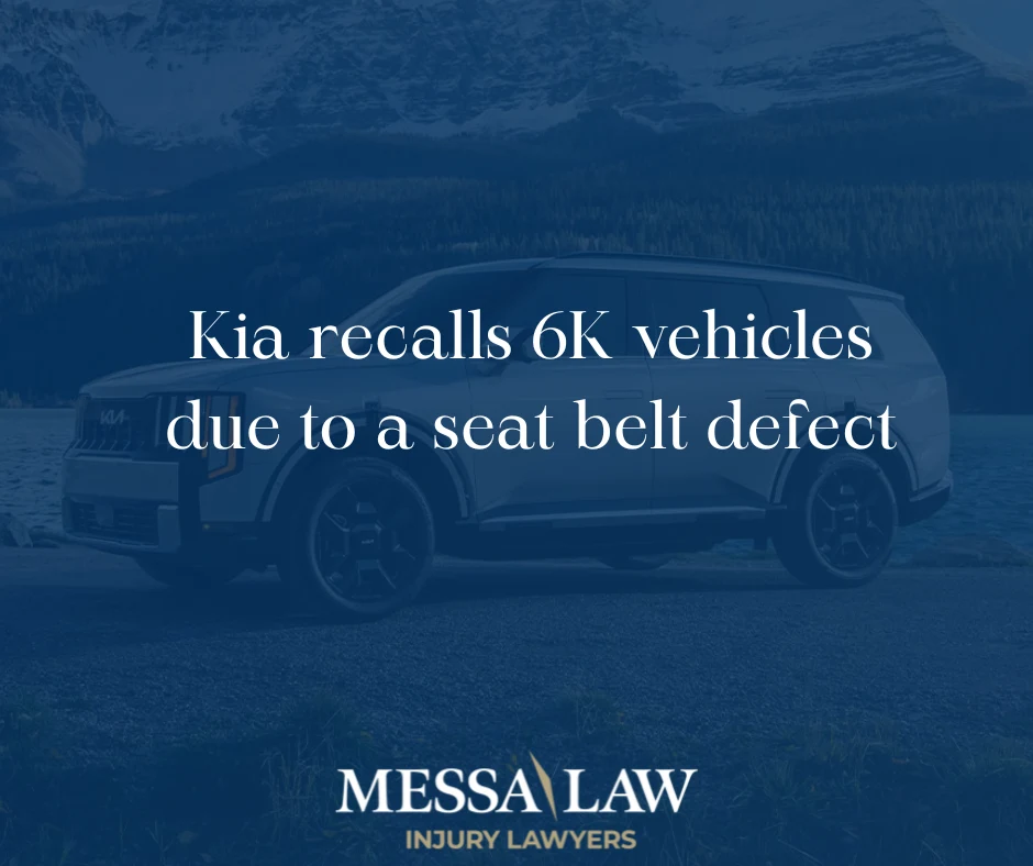Kia Recalls 6k Vehicles due to a Seat Belt Defect
