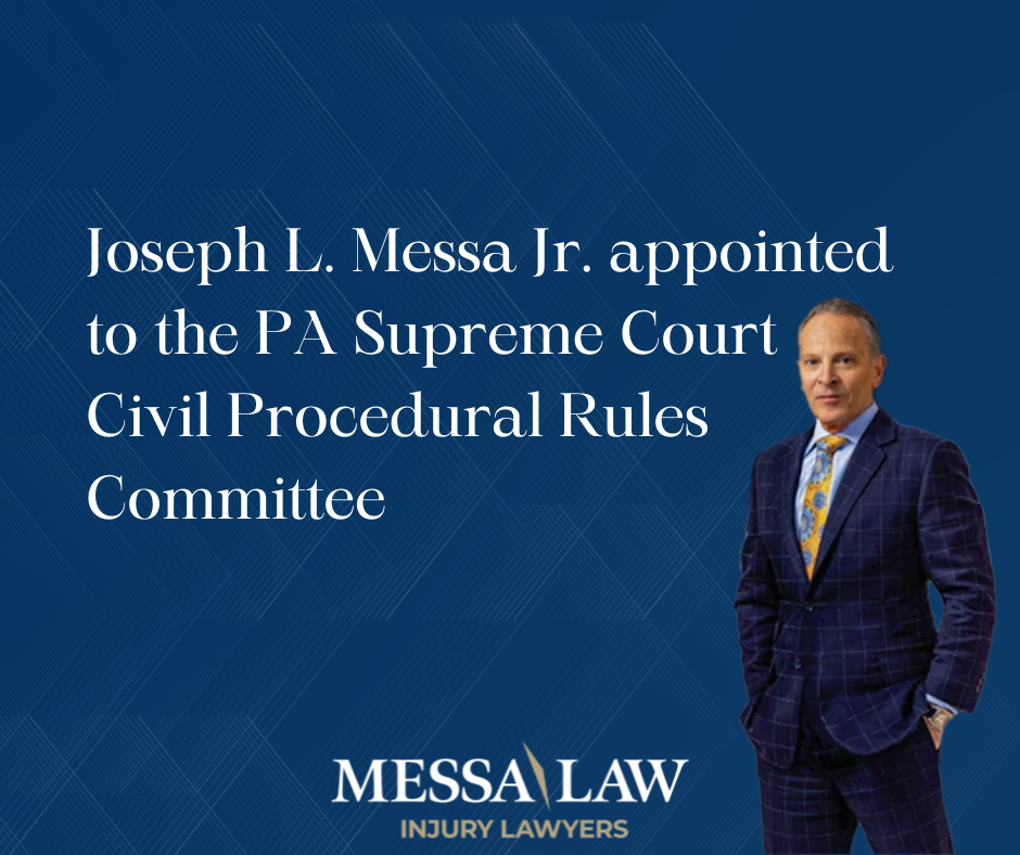 Joseph L. Messa Jr. has been appointed by the Supreme Court of Pennsylvania to the Civil Procedural Rules Committee